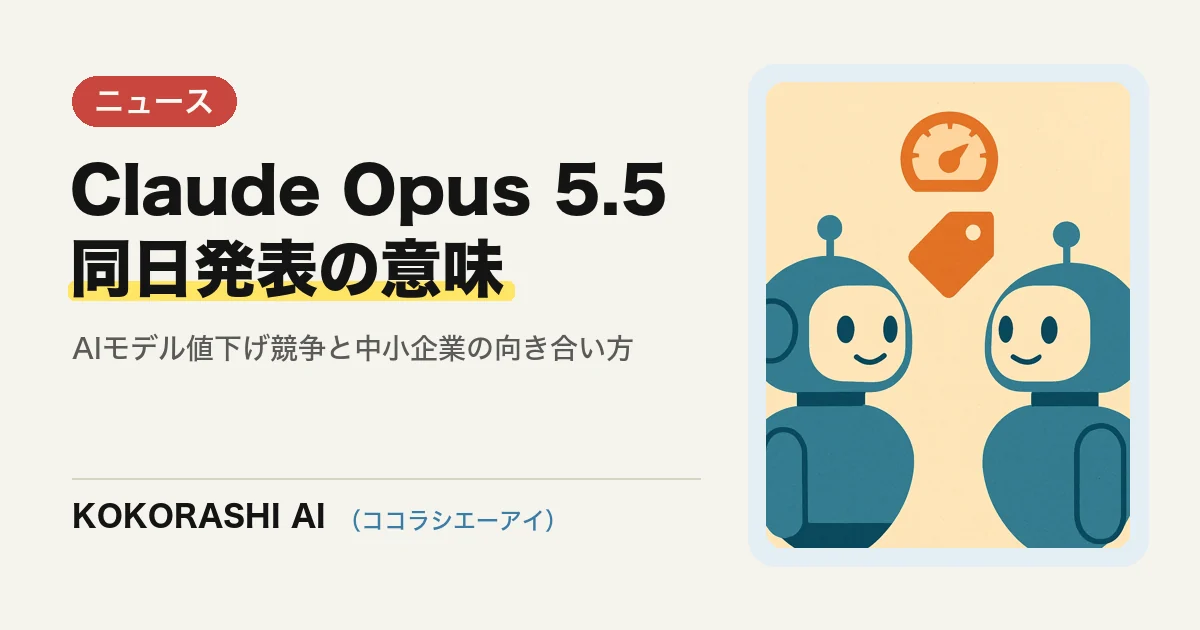 Anthropicが「Claude Opus 5.5」、OpenAIが「GPT-6 Sol/Luna」を同日発表|福岡の中小事業者が振り回されないための考え方