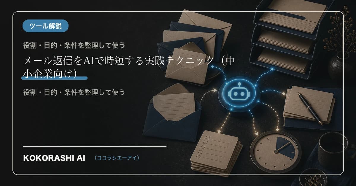 メール返信をAIで時短する実践テクニック(中小企業向け)
