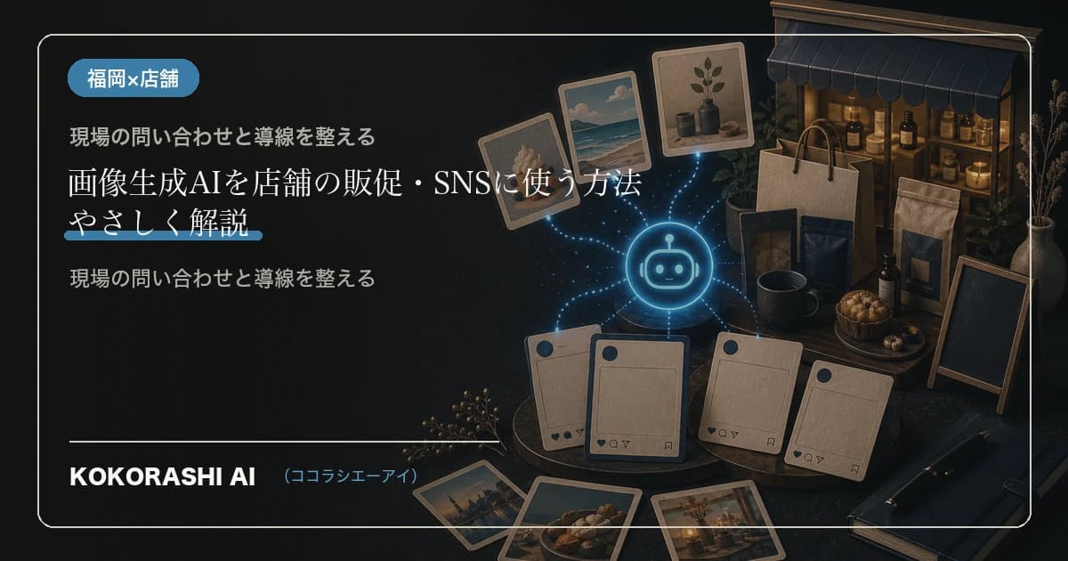 画像生成AIを店舗の販促・SNSに使う方法